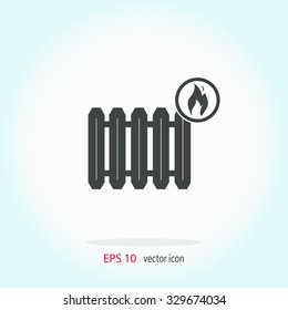 Radiator vector icon.
