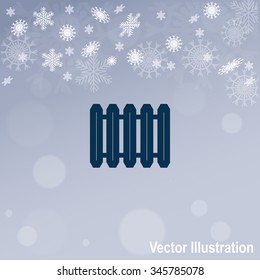 Radiator vector icon.