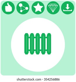 Radiator vector icon.