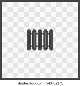 Radiator vector icon. Isolated illustration. Business picture.