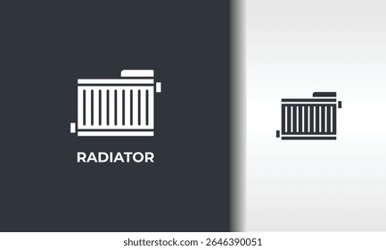 Radiator Vector, Icon Or Logo Sign Isolated Symbol Illustration