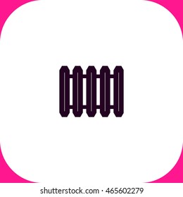 Radiator vector icon on white background.