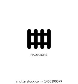 radiators icon vector black design