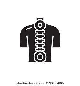 Radiculitis color line icon. Isolated vector element. Outline pictogram for web page, mobile app, promo