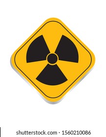 Radiation Triangular Sign Stock Illustration 665215426