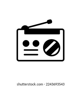 Radio Advertising Symbol in Vektorgrafik. Logotyp