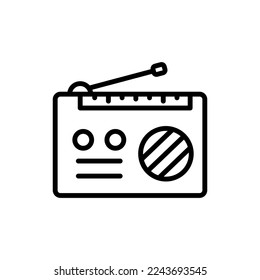 Radio Advertising icon in vector. Logotype