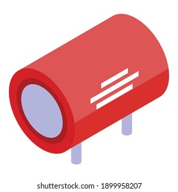 Radio amplifier icon. Isometric of radio amplifier vector icon for web design isolated on white background