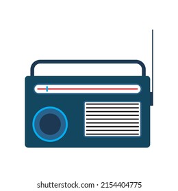 Radio con antena y mango
