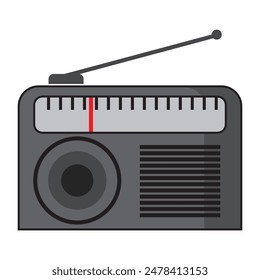 Radio with antena and handle