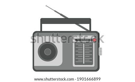 Radio with antena and handle
