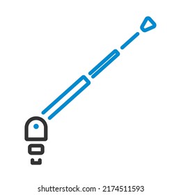 Radio Antenna Component Icon. Editable Bold Outline With Color Fill Design. Vector Illustration.