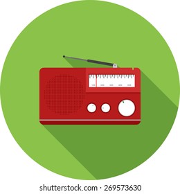 Radio, antenna, equipment icon vector image. Can also be used for communication, connection, technology. Suitable for web apps, mobile apps and print media.
