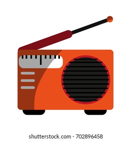 radio with antenna icon image