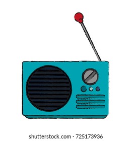 radio with antenna icon image