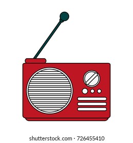 radio with antenna icon image