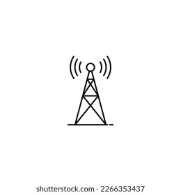 Radioantennen-Symbol einzeln auf Vektorgrafik