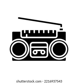 Radio con icono de antena. señal de radio. ilustración vectorial