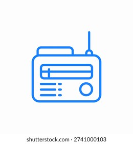 radio antenna icon sign vector