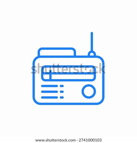 radio antenna icon sign vector