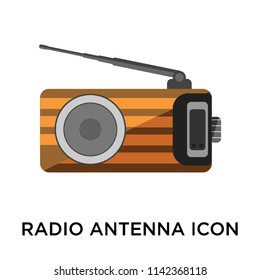 Radio antenna icon vector isolated on white background for your web and mobile app design, Radio antenna logo concept