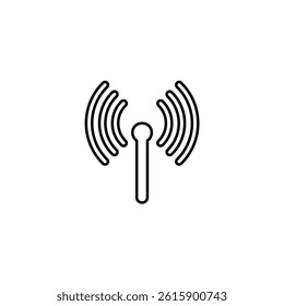 Radio Antenna illustration line icon icons design
