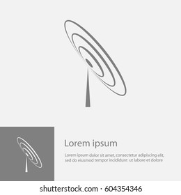 Radio, Antenna Sending Signal Icon. Wireless Technology. Vector Illustration.