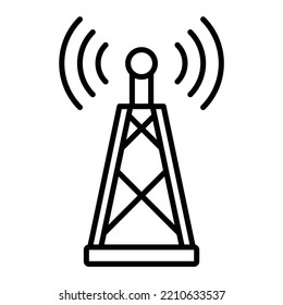 Radio Antenna vector icon. Can be used for printing, mobile and web applications.
