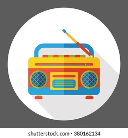 radio appliance flat icon