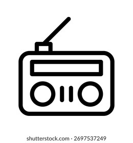 Radio From Artificial Intelligence Icon Set