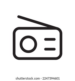Radio Audio Player Icon Outline