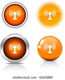    Radio beautiful buttons. Vector illustration.