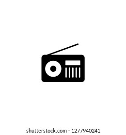 radio black icon