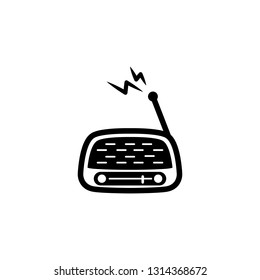 Radio Black White Logo