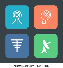Radio and broadcast icons