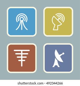 Radio and broadcast icons