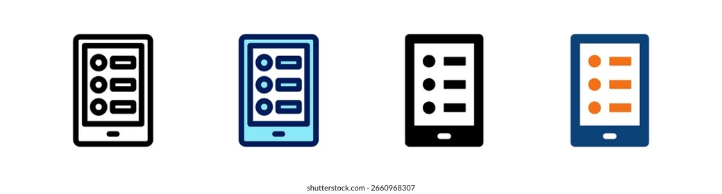 Optionsfeld All In One Icon Multi Styles Vektor Set
