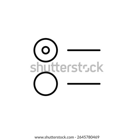 radio button, checked, select icon