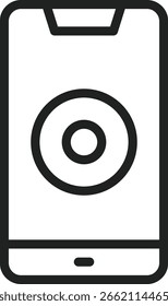 Radio button icon vector image. Suitable for mobile apps, web apps and print media.