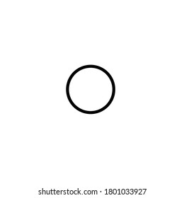 Radio button icon vector on white background