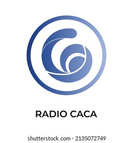 Radio Caca Cryptocurrency token icon. RACA token symbol. Cryptocurrency vector icon. Flat Vector illustration - Vector