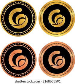 radio caca-raca  coin vector illustrations. 3d illustration. vector coins.