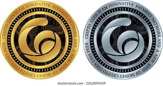 radio caca-raca  coin vector illustrations. 3d illustration. vector coins.