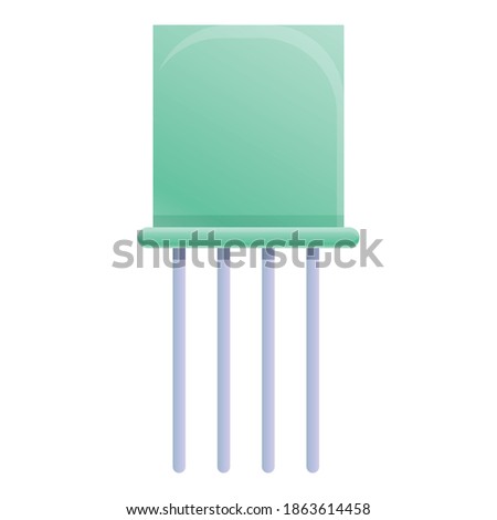 Radio capacitor icon. Cartoon of radio capacitor vector icon for web design isolated on white background