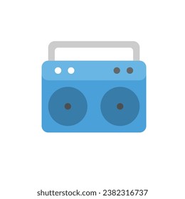 Radio caravan Flat icon. Symbol, logo .