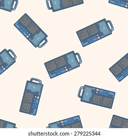 radio , cartoon seamless pattern background