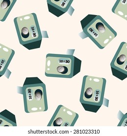radio , cartoon seamless pattern background