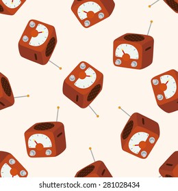 radio , cartoon seamless pattern background