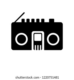 Radio cassette icon. Trendy Radio cassette logo concept on white background from Music collection. Suitable for use on web apps, mobile apps and print media.