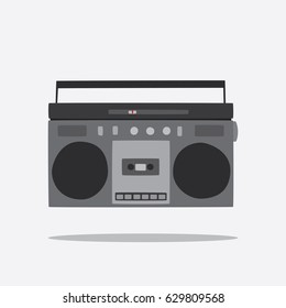 Radio cassette icon, vector illustration design. Electronic objects collection.